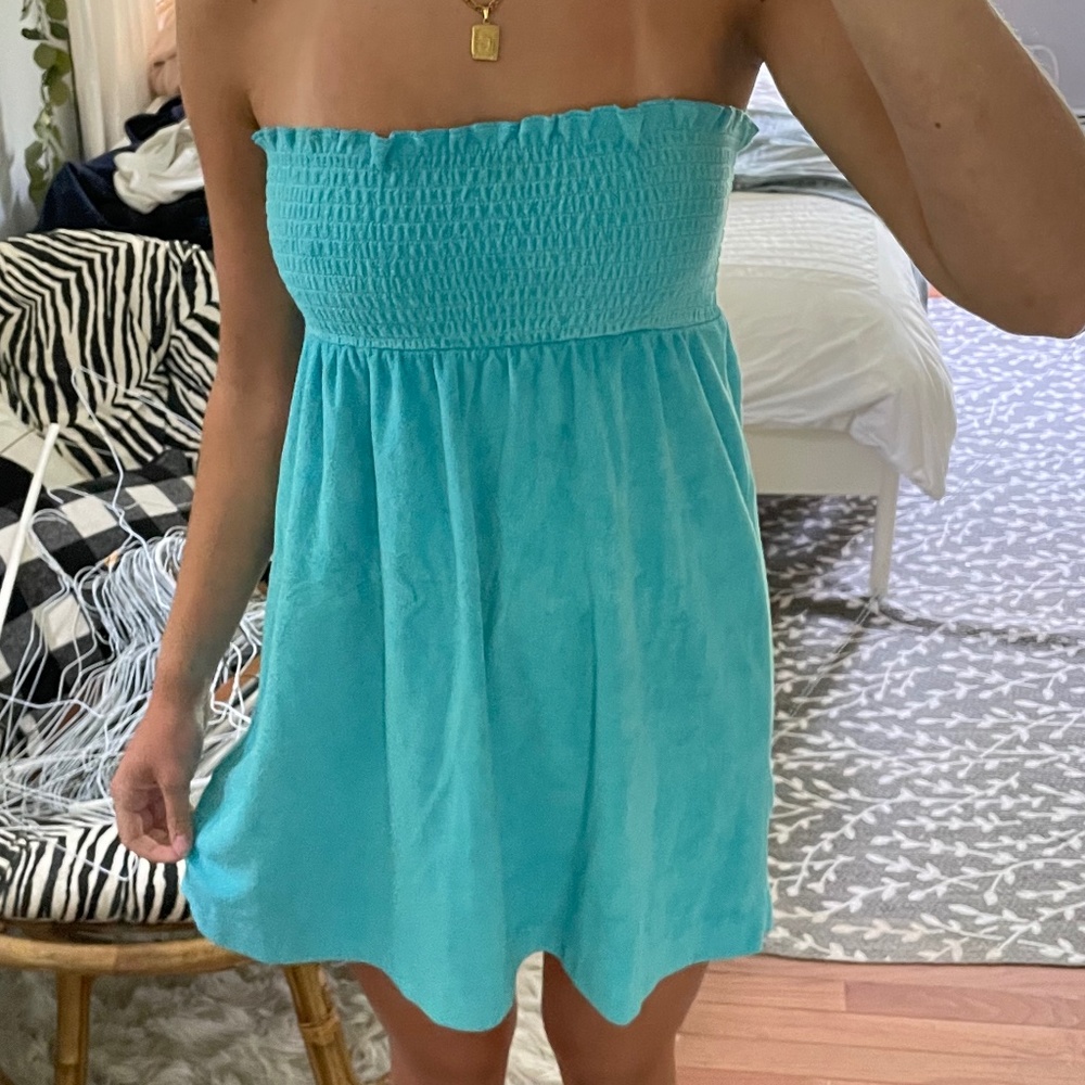 Blue coverup dress